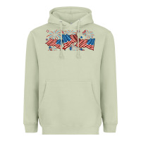 Matcha fourth of july american flag Heavyweight Hoodie - RanaPortraitStore