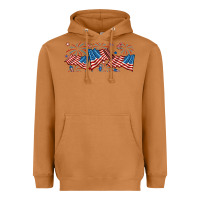 Meerkat fourth of july american flag Heavyweight Hoodie - RanaPortraitStore