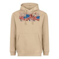 Mushroom fourth of july american flag Heavyweight Hoodie - RanaPortraitStore