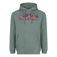 Sage fourth of july american flag Heavyweight Hoodie - RanaPortraitStore