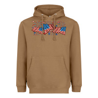 Toasted Coconut fourth of july american flag Heavyweight Hoodie - RanaPortraitStore