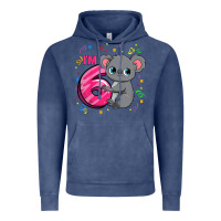 Vintage Denim kids 6th birthday shirt for girls koala bear 6 years old t shirt Vintage Hoodie - linhVisuals