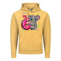 Vintage Mustard kids 6th birthday shirt for girls koala bear 6 years old t shirt Vintage Hoodie - linhVisuals