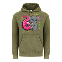 Vintage Olive kids 6th birthday shirt for girls koala bear 6 years old t shirt Vintage Hoodie - linhVisuals