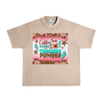 French Oak coffee gives me teacher powers tumbler Urban Heavy Tee - BundleAndBundleShop