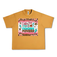 Peanut Butter coffee gives me teacher powers tumbler Urban Heavy Tee - BundleAndBundleShop