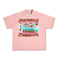 Salmon coffee gives me teacher powers tumbler Urban Heavy Tee - BundleAndBundleShop