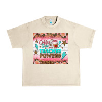 Sandshell coffee gives me teacher powers tumbler Urban Heavy Tee - BundleAndBundleShop