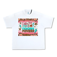 White coffee gives me teacher powers tumbler Urban Heavy Tee - BundleAndBundleShop