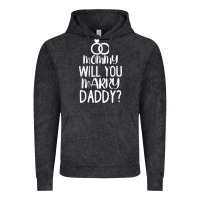 Vintage Black kids mommy will you marry my daddy funny marriage proposal t shirt Vintage Hoodie - linhVisuals