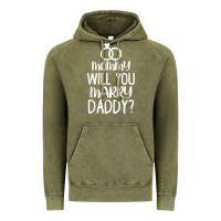 Vintage Olive kids mommy will you marry my daddy funny marriage proposal t shirt Vintage Hoodie - linhVisuals