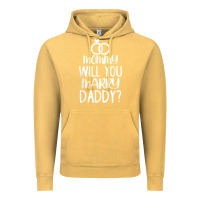 Vintage Mustard kids mommy will you marry my daddy funny marriage proposal t shirt Vintage Hoodie - linhVisuals