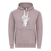 Vintage Zinc skeleton peace Vintage Hoodie - linhVisuals
