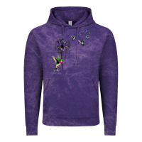 Cloud Purple bird hummingbird dandelion flowers shirt for women men t shirt Vintage Hoodie - linhVisuals