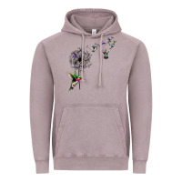 Vintage Zinc bird hummingbird dandelion flowers shirt for women men t shirt Vintage Hoodie - linhVisuals