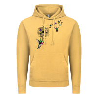Vintage Mustard bird hummingbird dandelion flowers shirt for women men t shirt Vintage Hoodie - linhVisuals