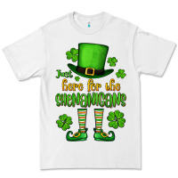 White Just here for the shenanigans St. Patrick's Premium Tee - OliviaCreatesArt