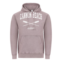 Vintage Zinc cannon beach oregon vintage nautical crossed oars t shirt Vintage Hoodie - linhVisuals