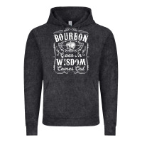Vintage Black bourbon goes in wisdom comes out funny whiskey lover gift premium t sh Vintage Hoodie - linhVisuals