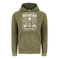 Vintage Olive bourbon goes in wisdom comes out funny whiskey lover gift premium t sh Vintage Hoodie - linhVisuals