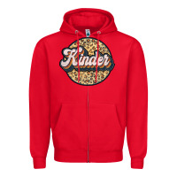Red kinder Zipper Hoodie - JahusDesignShop