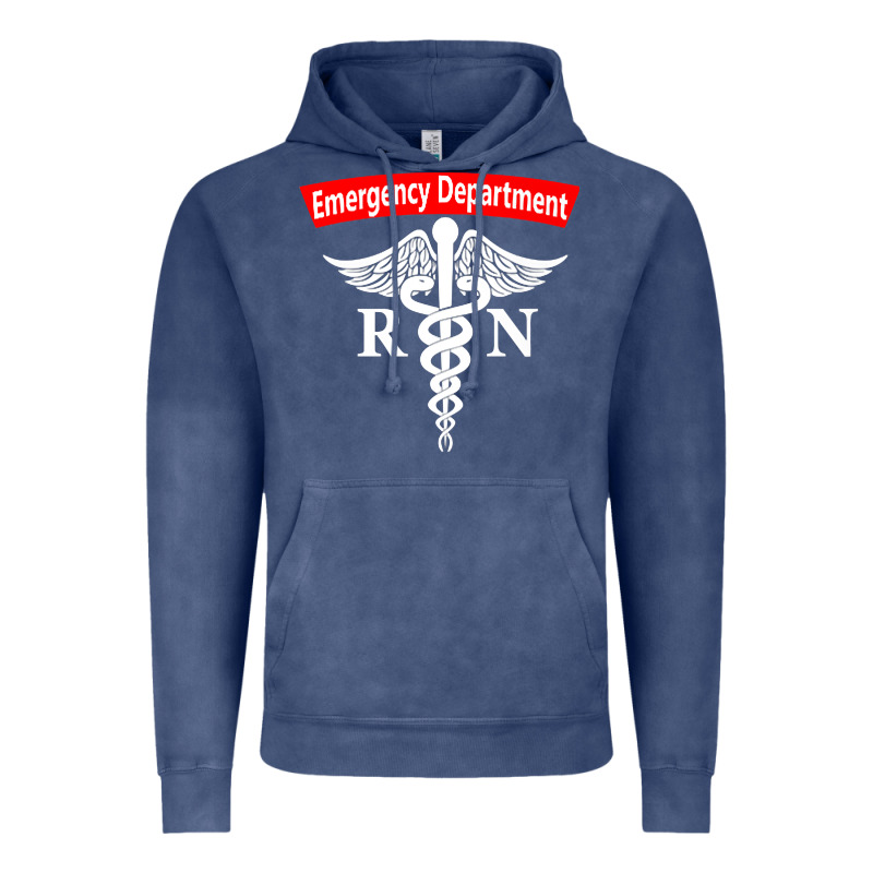 Emergency Department Nursing Er Registered Nurse Rn Caduceus Raglan Ba Vintage Hoodie by linhVisuals | Teevron