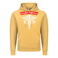 Vintage Mustard emergency department nursing er registered nurse rn caduceus raglan ba Vintage Hoodie - linhVisuals