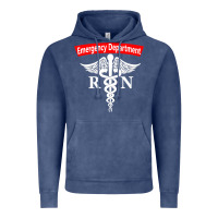 Vintage Denim emergency department nursing er registered nurse rn caduceus raglan ba Vintage Hoodie - linhVisuals