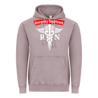 Vintage Zinc emergency department nursing er registered nurse rn caduceus raglan ba Vintage Hoodie - linhVisuals