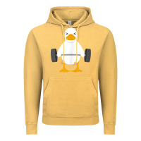 Vintage Mustard duck deadlift design   weight lifting gym workout tank top Vintage Hoodie - linhVisuals