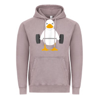 Vintage Zinc duck deadlift design   weight lifting gym workout tank top Vintage Hoodie - linhVisuals