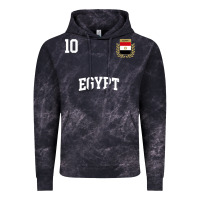 Cloud Black egypt team sports number 10 soccer egyptian flag t shirt Vintage Hoodie - linhVisuals