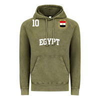 Vintage Olive egypt team sports number 10 soccer egyptian flag t shirt Vintage Hoodie - linhVisuals