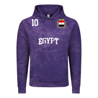 Cloud Purple egypt team sports number 10 soccer egyptian flag t shirt Vintage Hoodie - linhVisuals