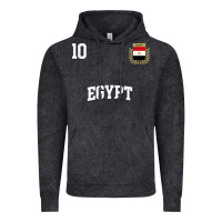Vintage Black egypt team sports number 10 soccer egyptian flag t shirt Vintage Hoodie - linhVisuals