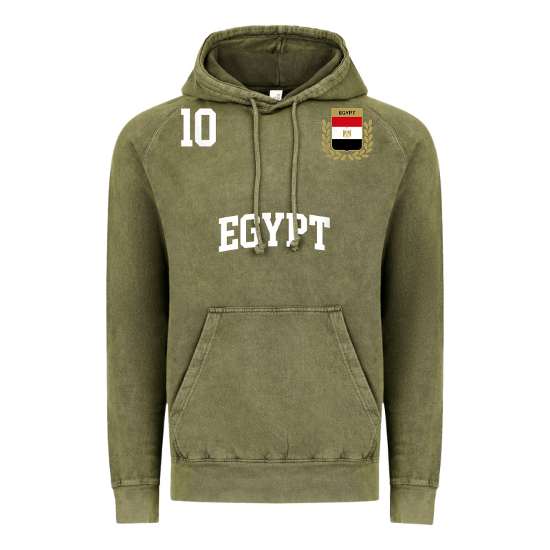 Egypt Team Sports Number 10 Soccer Egyptian Flag T Shirt Vintage Hoodie by linhVisuals | Teevron