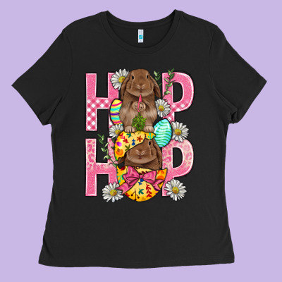 Hip Hop Easter Ladies Tee Designed By Bundleandbundleshop