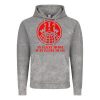 Cloud Rock iww injury one is injury to all front and back red zip hoodie Vintage Hoodie - linhVisuals
