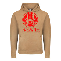 Vintage Camel iww injury one is injury to all front and back red zip hoodie Vintage Hoodie - linhVisuals