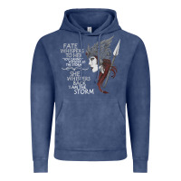 Vintage Denim fate whispers to her you cannot withstand the storm t shirt Vintage Hoodie - linhVisuals