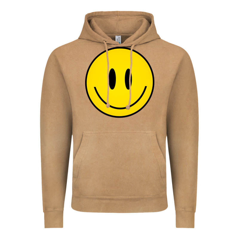 Retro Happy Vibe Smiley Face Happy Face Graphic Sweatshirt Vintage Hoodie by linhVisuals | Teevron