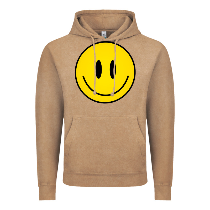 Retro Happy Vibe Smiley Face Happy Face Graphic Sweatshirt Vintage Hoodie by linhVisuals | Teevron