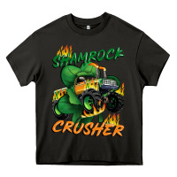 Asphalt Shamrock crusher St. Patrick's Day Heavy Core Tee - CowGirlArtShop