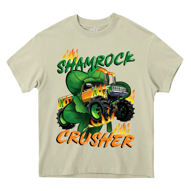 Shamrock Crusher St. Patrick's Day Heavy Core Tee by CowGirlArtShop | Teevron