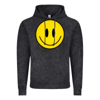 Vintage Black retro happy vibe smiley face happy face graphic sweatshirt Vintage Hoodie - linhVisuals
