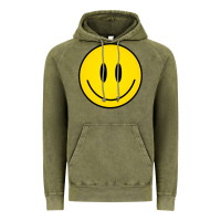 Vintage Olive retro happy vibe smiley face happy face graphic sweatshirt Vintage Hoodie - linhVisuals