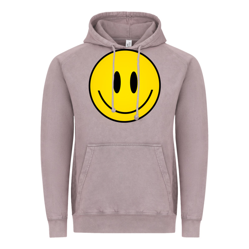 Retro Happy Vibe Smiley Face Happy Face Graphic Sweatshirt Vintage Hoodie by linhVisuals | Teevron