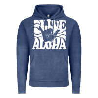 Vintage Denim vintage live aloha state hawaiian islands shaka hawaii maui pullover h Vintage Hoodie - linhVisuals