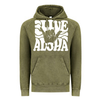 Vintage Live Aloha State Hawaiian Islands Shaka Hawaii Maui Pullover H Vintage Hoodie | Teevron