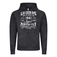Vintage Black legends were born in 1942 year of birth birthday t shirt Vintage Hoodie - linhVisuals